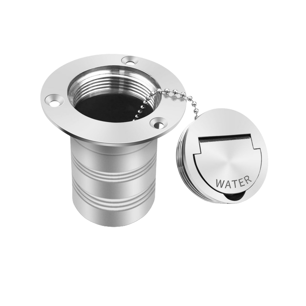 Toma de cubierta de acero inoxidable 316 con tapa sin llave, 1-1/2"