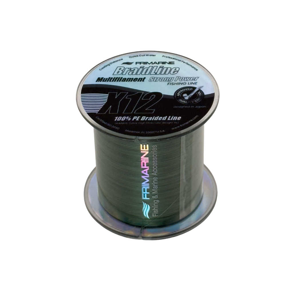 Frimarine BraidLine X12 multifilament fishing line Dark Green