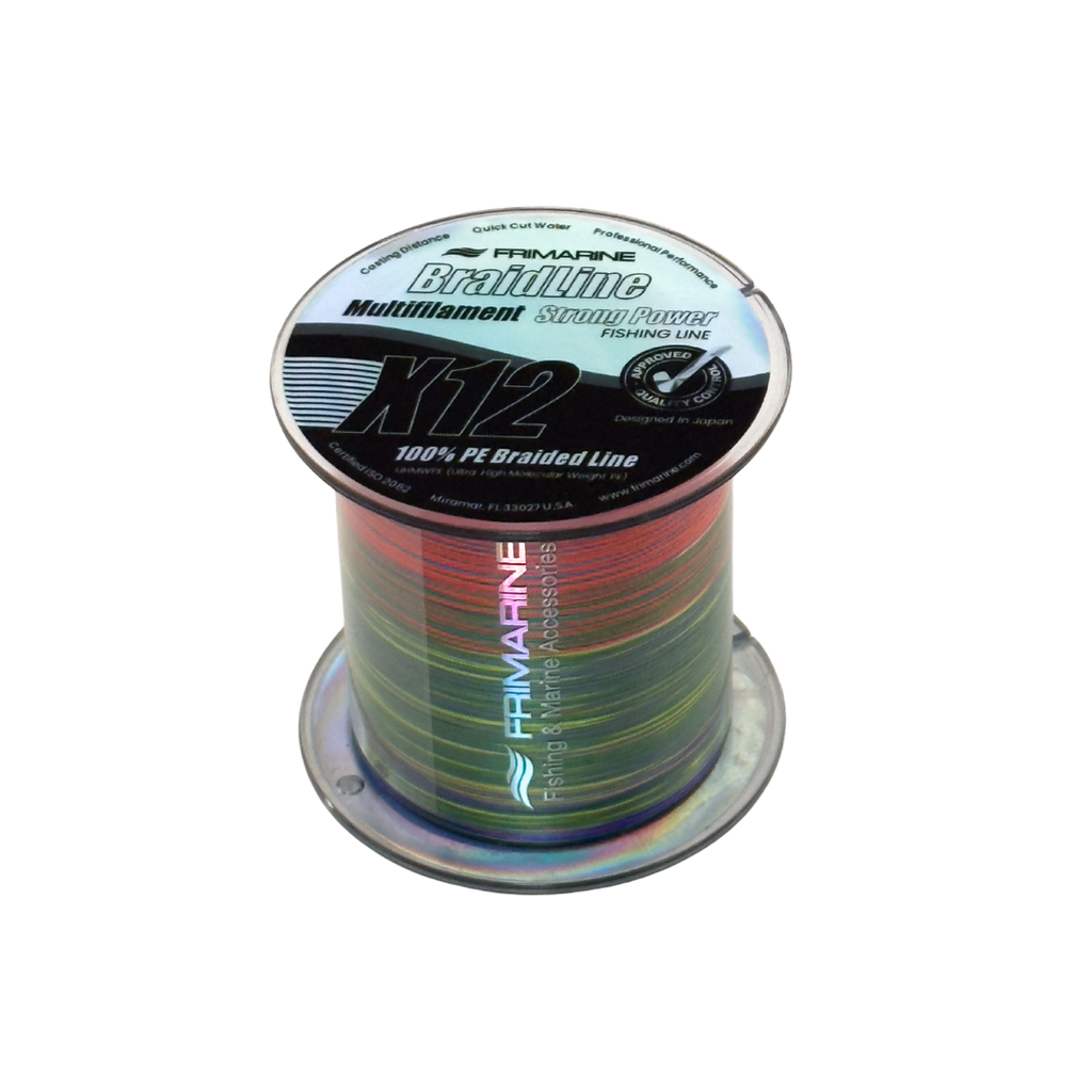 Frimarine BraidLine X12 multifilament fishing line Multicolor