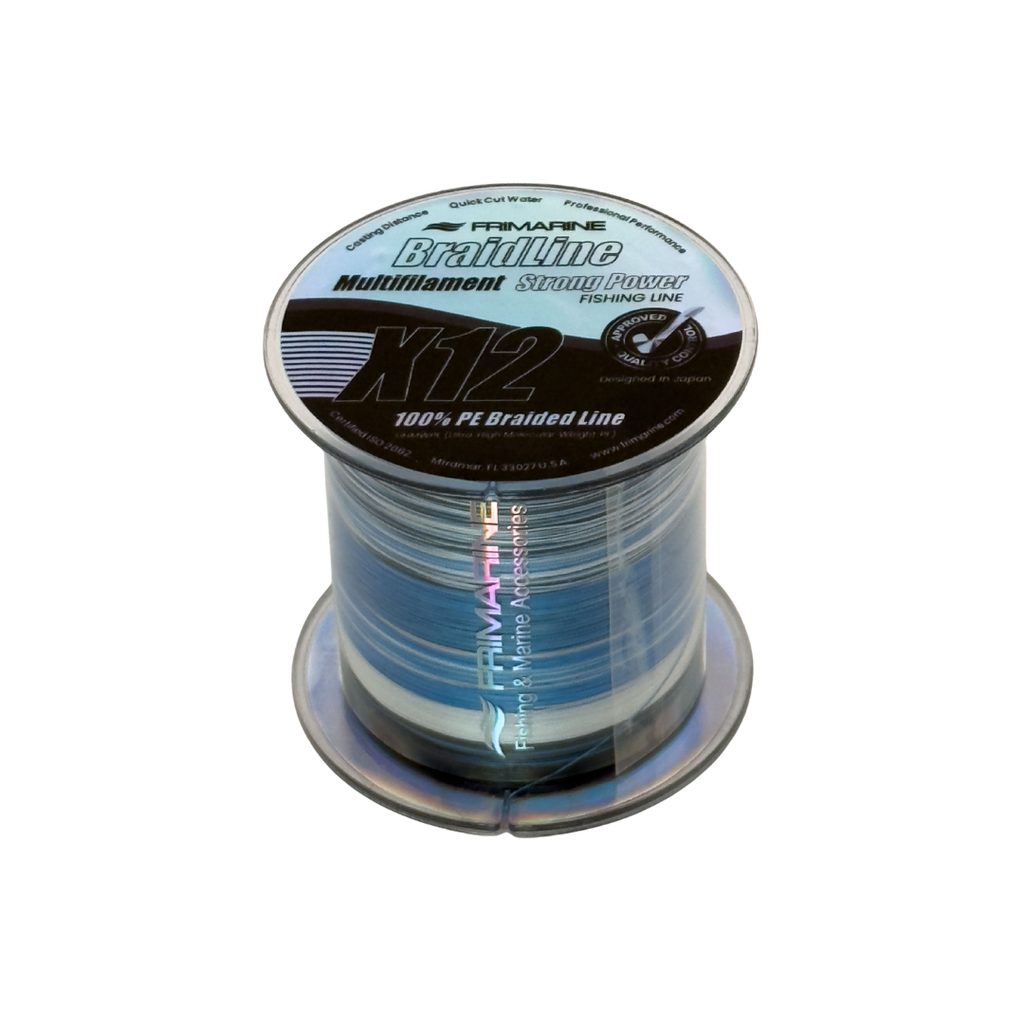 Frimarine BraidLine X12 multifilament fishing line Camo Blue