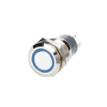 Interruptor de botón LED de acero inoxidable 316, IP65