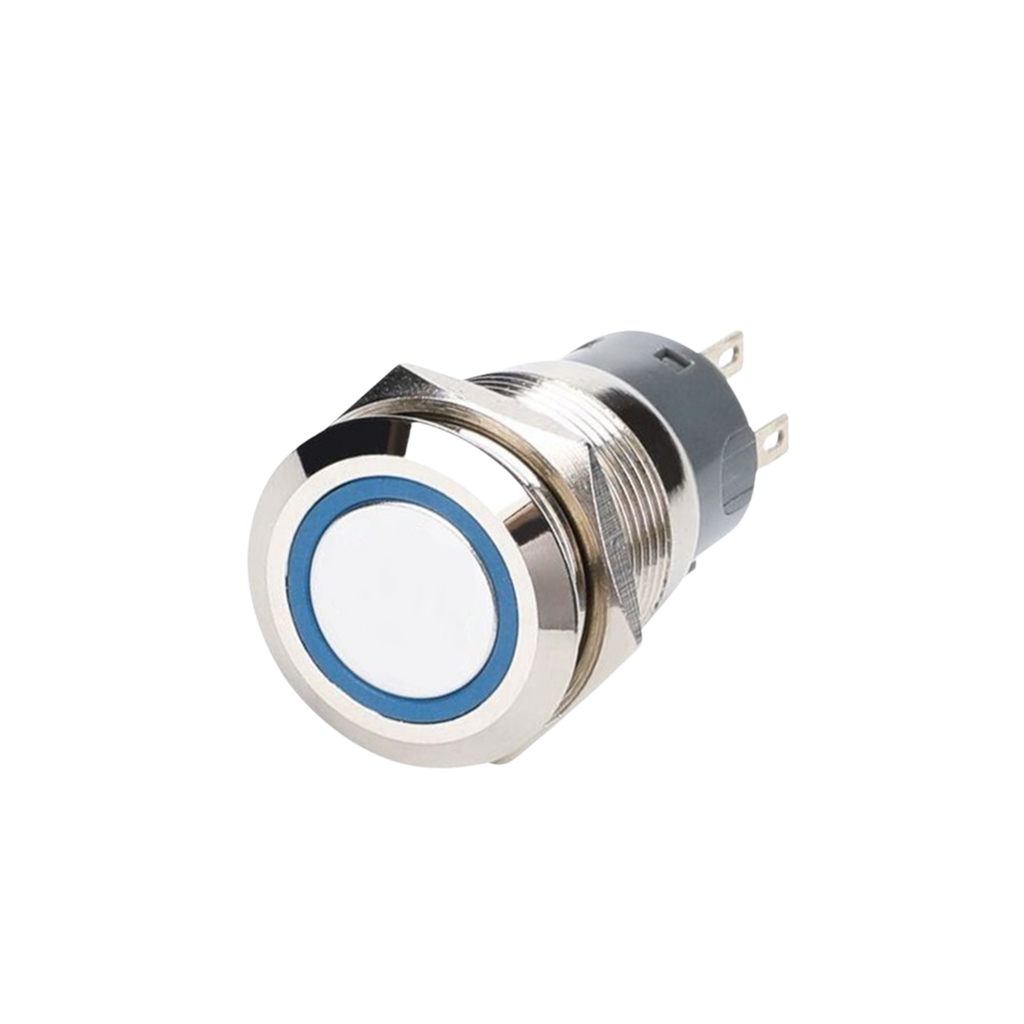 Interruptor de botón LED de acero inoxidable 316, IP65