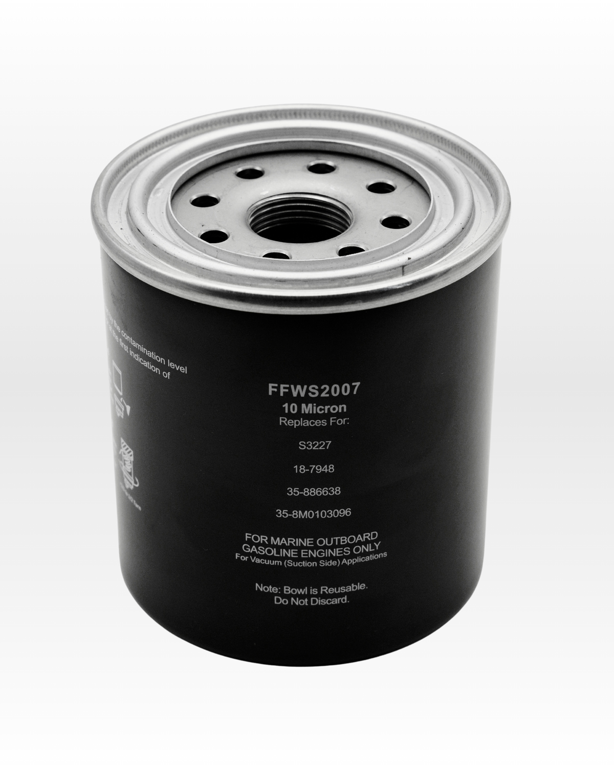 FFWS2007 fuel filter label and part number