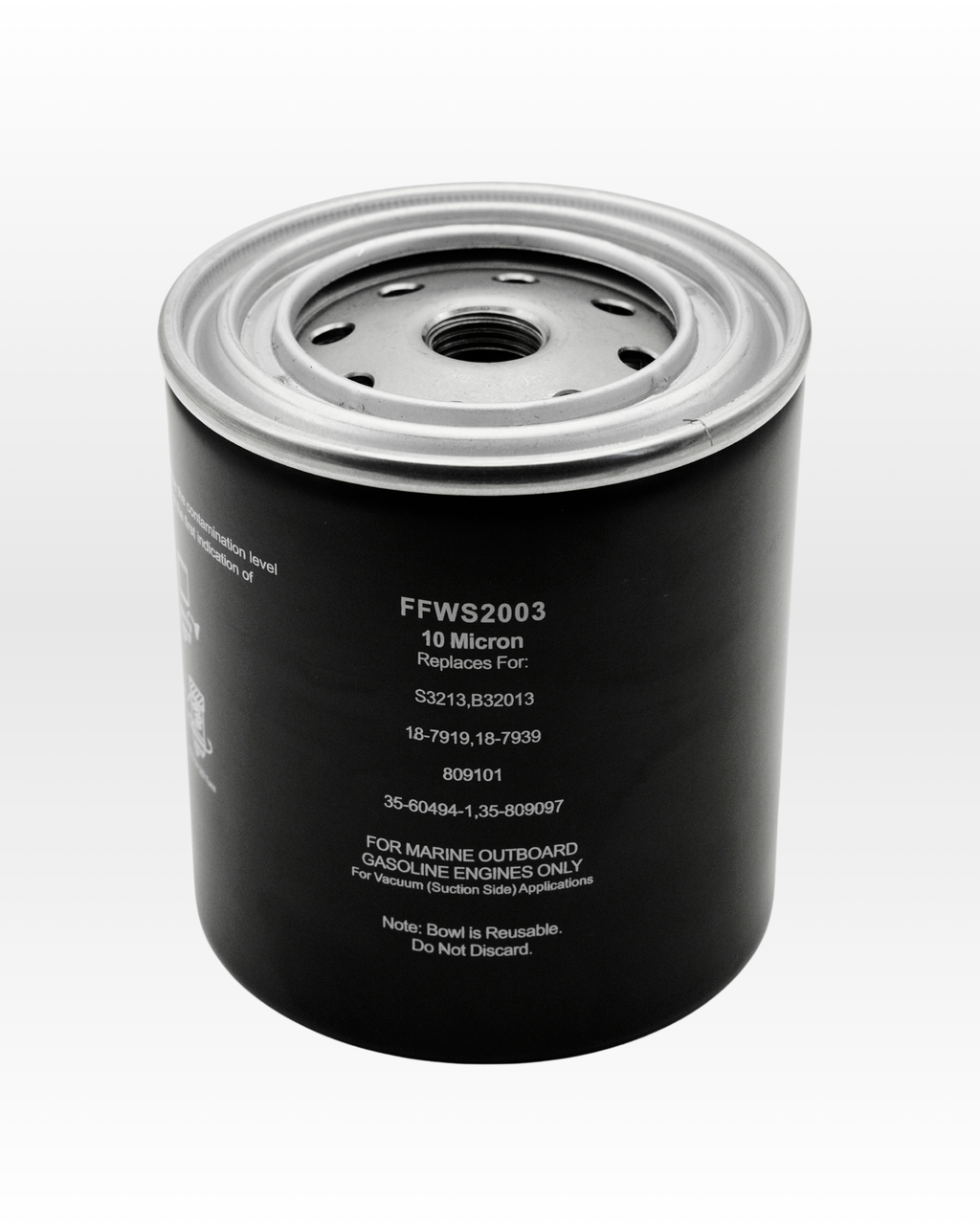 FFWS2003 fuel filter label and part number