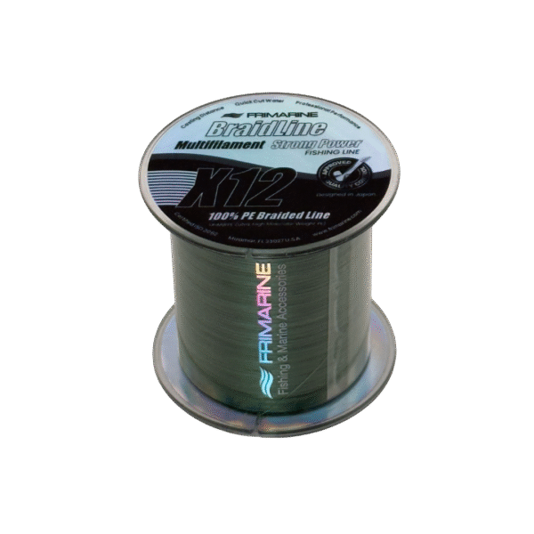 Braded BraidLine X12 Multifilament Fishing Line 300M Dark Green